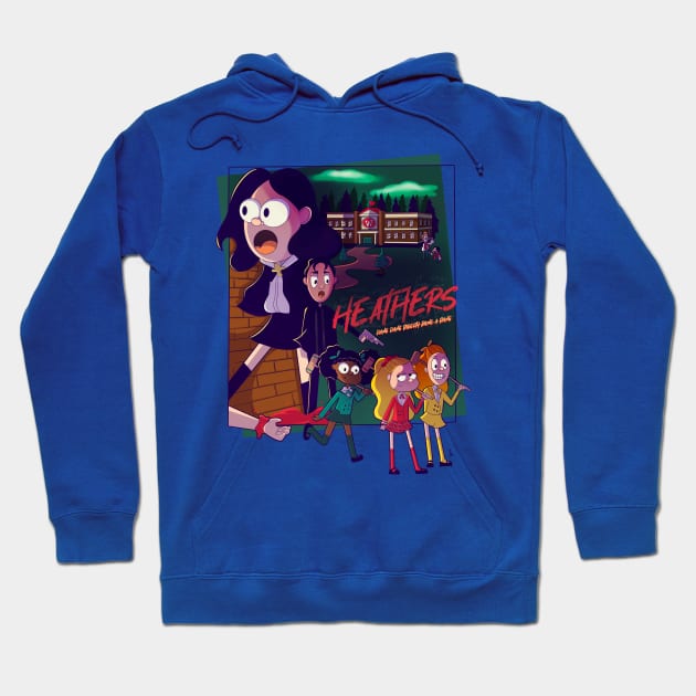 Heathers as a Cartoon Hoodie by themunchkinboutique